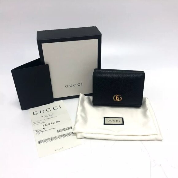 GUCCI GG Marmont Compact Wallet Coin Compartment Trifold wallet - Picture 12 of 12